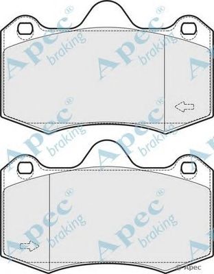 APEC BRAKING pad1721 -  Комплект тормозных колодок, дисковый тормоз